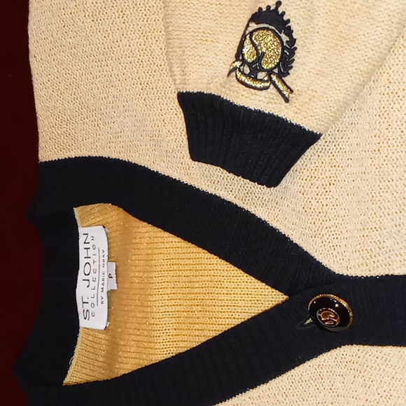 ST. JOHN Collection Vintage Knit button Cardigan Only! - Picture 2 of 15